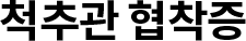 척추관협착증